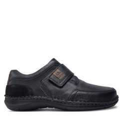 Półbuty Josef Seibel. Czarne eleganckie półbuty Josef Seibel, bez wzorów, bez obcasa, bez zapięcia. Za 339.99 zł.