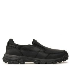 Półbuty CATerpillar. Czarne eleganckie półbuty CATerpillar, bez wzorów, bez obcasa, bez zapięcia. Za 529.99 zł.