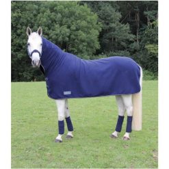 Koszula osuszająca dla konia z kołnierzem Waldhausen Economic. Niebieskie koszule WALDHAUSEN, bez wzorów, bez kołnierzyka, bez ramiączek. Za 233.00 zł.