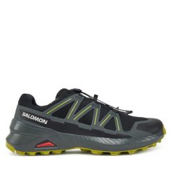 Buty do biegania Salomon. Czarne buty do biegania Salomon, bez wzorów, z gore-texu, bez zapięcia, do biegania, salomon speedcross, gore-tex. Za 399.99 zł.