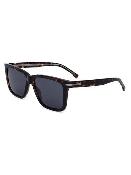 Hugo Boss Męskie okulary przeciwsłoneczne w kolorze granatowo-brązowym rozmiar: 55. Brązowe okulary przeciwsłoneczne HUGO BOSS. Za 365.26 zł.