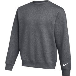 NIKE Park 26 Fleece Crew - męska bluza z miękkiego polaru, regular fit. Szare bluzy z polaru Nike, m, bez wzorów, z bawełny, bez kaptura. Za 167.99 zł.