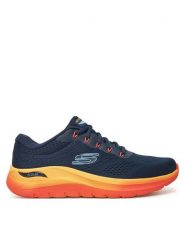Skechers Sneakersy Arch Fit 2.0- 232700/NVMT Granatowy. Niebieskie buty sportowe casual Skechers, bez wzorów, z materiału, bez zapięcia. Za 339.99 zł.