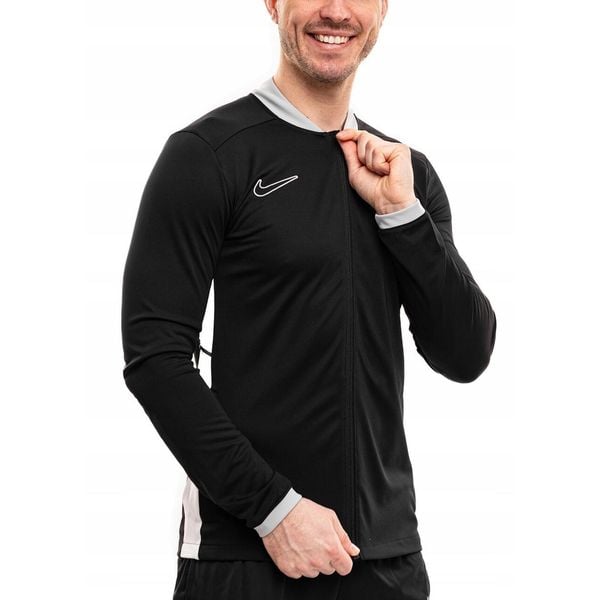 Bluza Męska Rozpinana Nike Academy 25 Sportowa Dresowa Treningowa roz. S. Czarne bluzy bez kaptura Nike, m, bez wzorów, z dresówki, bez kaptura. Za 141.99 zł.