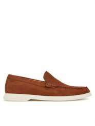 BOSS Półbuty 50541738 Brązowy. Brązowe eleganckie półbuty Boss, bez wzorów, ze skóry, bez obcasa, bez zapięcia. Za 539.99 zł.