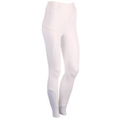 Legginsy zawodnicze z pełną przyczepnością Harry's Horse Equitights Crystal. Białe legginsy długie sportowe HARRYS HORSE, m, z aplikacjami, z elastanu, z podwyższonym stanem, do jazdy konnej. Za 351.50 zł.