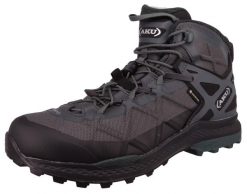 Buty turystyczne męskie AKU Rocket Mid DFS GTX. Szare buty turystyczne Aku, bez wzorów, z gore-texu, bez zapięcia, trekkingowe, gore-tex. Za 870.00 zł.