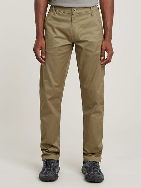G-Star Spodnie w kolorze khaki rozmiar: W35/L/34. Brązowe spodnie materiałowe G-Star, na co dzień, l, bez wzorów, z materiału, retro. Za 169.95 zł.