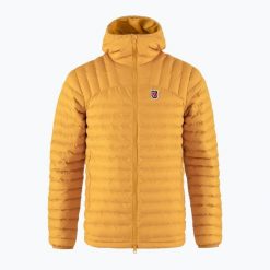 Kurtka puchowa męska Fjällräven Expedition Lätt Hoodie. Żółte kurtki Fjällräven, l, bez wzorów, z puchu, bez kaptura. Za 1,085.10 zł.