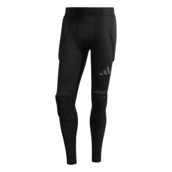 Legginsy bramkarskie męskie adidas Padded Goalkeeper Baselayer Long JZ9224. Białe bielizna termoaktywna Adidas, m, bez wzorów, do piłki nożnej. Za 215.99 zł.