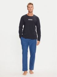Boss Piżama Easy 50488084 Niebieski Regular Fit. Niebieskie piżamy Boss, m, bez wzorów, z bawełny, bez ramiączek. Za 499.99 zł.