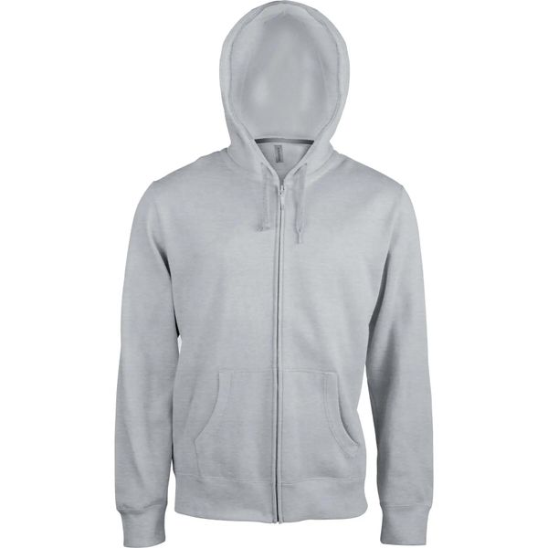 Bluza z kapturem na zamek błyskawiczny Kariban. Szare bluzy z kapturem KARIBAN, s, bez wzorów, z bawełny, z kapturem. Za 219.00 zł.