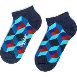 Skarpety Niskie Unisex HAPPY SOCKS - OSQ05-6300 Kolorowy Niebieski. Niebieskie skarpety Happy Socks, bez wzorów, z bawełny. Za 32.90 zł.