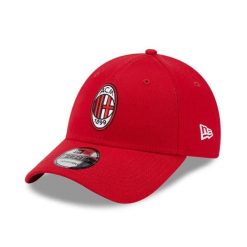 Czapka z daszkiem New Era 9FORTY AC Milan Strapback Czerwona - 60363653. Czerwone czapki z daszkiem New Era, bez wzorów. Za 125.35 zł.