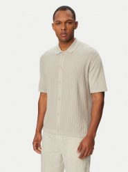 BOSS Koszula Amicino 50558725 Beżowy Regular Fit. Brązowe koszule Boss, m, bez wzorów, ze lnu, bez kołnierzyka, bez ramiączek. Za 679.99 zł.