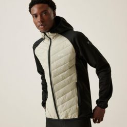 Kurtka turystyczna hybrydowa męska Andreson VIII. Szare kurtki Regatta, m, bez wzorów, bez kaptura. Za 119.99 zł.