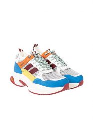 Bally Sneakersy "Viber-T" | 6231245 | Viber-T | Mężczyzna | Biały, Żółty, Niebieski, Szary, Wielokolorowy, Pomarańczowy, Bordowy. Białe buty sportowe casual Bally, bez wzorów, ze skóry, bez zapięcia. W wyprzedaży za 1,299.00 zł.