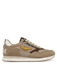 Aeronautica Militare Sneakersy 261SC0288UCT03545 Beżowy. Brązowe buty sportowe casual Aeronautica Militare, bez wzorów, z materiału, bez zapięcia. Za 439.99 zł.