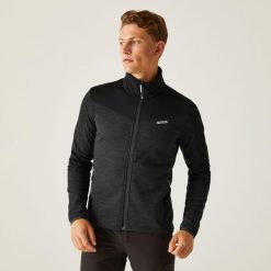 Highton IV męska bluza. Czarne bluzy z polaru Regatta, l, bez wzorów, z polaru, bez kaptura. W wyprzedaży za 162.85 zł.