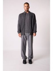 Perfect Cashmere Kaszmirowy kardigan "Leo" w kolorze antracytowym rozmiar: L. Czarne swetry rozpinane Perfect Cashmere, l, bez wzorów, z kaszmiru, bez kołnierzyka, bez ramiączek. Za 739.99 zł.