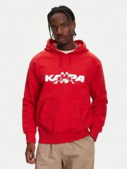 Kappa Bluza Nhayma 341V57W Czerwony Regular Fit. Czerwone bluzy Kappa, m, bez wzorów, z bawełny, bez kaptura. Za 409.99 zł.