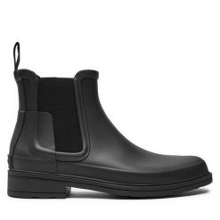 Kalosze Hunter. Czarne śniegowce Hunter, bez zapięcia. Za 249.99 zł.