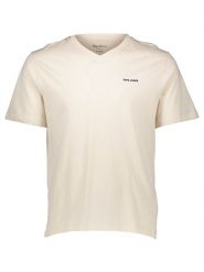 Pepe Jeans Koszulka w kolorze kremowym rozmiar: S. Brązowe bezrękawniki Pepe Jeans, s, bez wzorów, z bawełny, bez kołnierzyka, bez ramiączek. Za 47.82 zł.