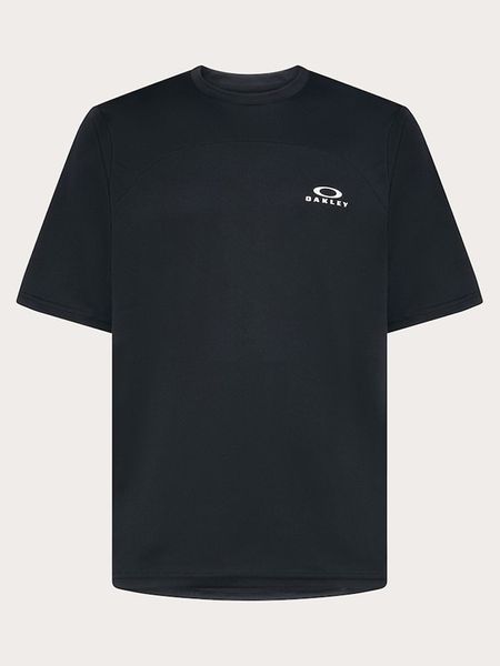 Oakley Koszulka kolarska "Free Ride" w kolorze czarnym rozmiar: S. Czarne t-shirty sportowe Oakley, bez wzorów, z materiału, bez ramiączek, rowerowe. Za 96.60 zł.