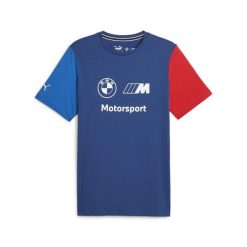 Koszulka Mężczyzna Puma Bmw Ess niebieski. Niebieskie t-shirty sportowe Puma, bez wzorów, bez ramiączek. W wyprzedaży za 173.15 zł.