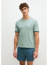 Marc O´Polo Bodywear Koszulka piżamowa w kolorze miętowym rozmiar: S. Zielone piżamy s, bez wzorów, z bawełny, bez ramiączek. Za 86.95 zł.