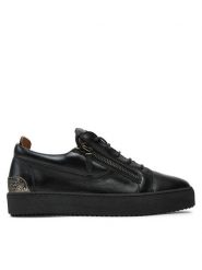 GIUSEPPE ZANOTTI Sneakersy RU40027 Czarny. Czarne buty sportowe casual Giuseppe Zanotti, bez wzorów, ze skóry, bez zapięcia. Za 2,899.00 zł.