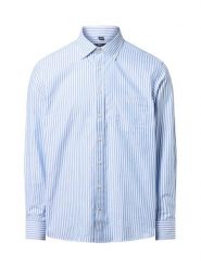 Nils Sundström koszula casual Mężczyźni Regular Fit Bawełna niebieski|biały, L. Białe koszule Nils Sundström, l, bez wzorów, z bawełny, bez kołnierzyka, bez ramiączek. Za 159.95 zł.