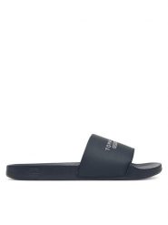 Tommy Hilfiger Klapki Raised Pool Slide FM0FM05761 Granatowy. Niebieskie klapki Tommy Hilfiger, ze skóry. Za 189.99 zł.
