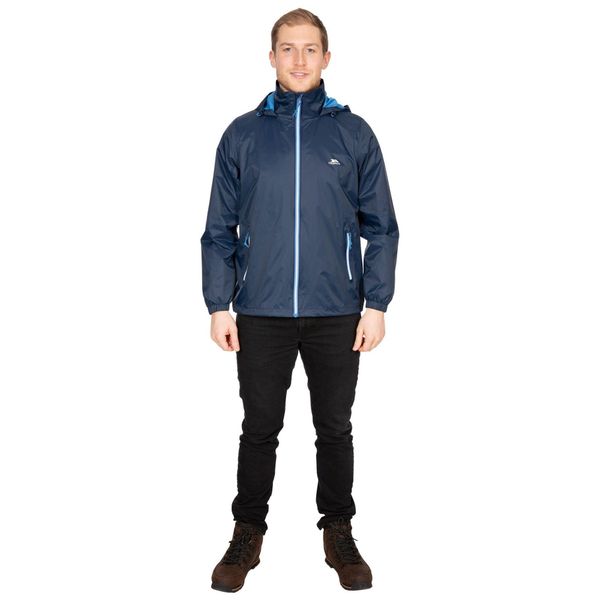 Męska Kurtka Wodoodporna Briar. Niebieskie kurtki Trespass, m, bez wzorów, z materiału, z kapturem. Za 241.99 zł.
