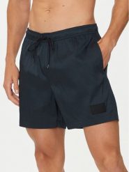 Calvin Klein Swimwear Szorty kąpielowe KM0KM01023 Czarny Regular Fit. Czarne kąpielówki Calvin Klein Swimwear, m, bez wzorów, z syntetyku. Za 199.99 zł.