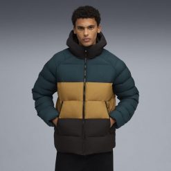 Męska kurtka z kapturem Mono PUMA Green Terrain. Zielone kurtki Puma, m, bez wzorów, z kapturem, do biegania. Za 599.00 zł.