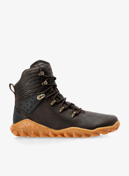 Buty turystyczne męskie Vivobarefoot Tracker Forest Esc. Brązowe buty turystyczne VIVOBAREFOOT, bez wzorów, z gumy, przed kolano, bez zapięcia, outdoorowe. Za 999.00 zł.