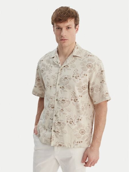 Guess Koszula M6GH29 W1718 Beżowy Regular Fit. Brązowe koszule Guess, m, z aplikacjami, z syntetyku, bez kołnierzyka, bez ramiączek. Za 394.99 zł.