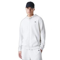 Bluza z kapturem z pełnym zamkiem błyskawicznym New Era Essentials. Szare bluzy New Era, m, bez wzorów, z kapturem. Za 283.00 zł.