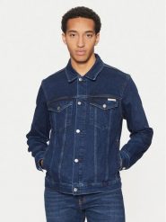 Calvin Klein Jeans Kurtka jeansowa J30J326553 Granatowy Straight Fit. Niebieskie kurtki Calvin Klein Jeans, m, bez wzorów, z bawełny, bez kaptura. Za 439.99 zł.