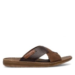 Klapki Rieker. Brązowe klapki Rieker. Za 279.99 zł.