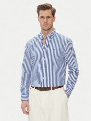Tommy Hilfiger Koszula MW0MW39159 Niebieski Regular Fit. Niebieskie koszule Tommy Hilfiger, m, bez wzorów, z bawełny, bez kołnierzyka, bez ramiączek. Za 349.99 zł.