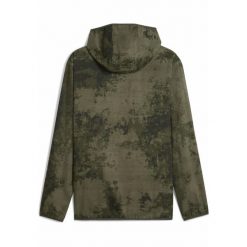 Męska kurtka TAD ESSENTIALS AOP PUMA Dark Olive Green. Zielone kurtki Puma, m, bez wzorów, bez kaptura, do biegania. Za 289.00 zł.