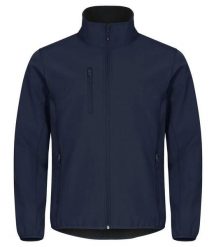 Clique Classic Softshell Kurtka z Recyklingowanego Poliestru - Dark Navy. Niebieskie kurtki CLIQUE, xl, bez wzorów, z softshellu, bez kaptura. Za 265.28 zł.