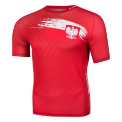 Koszulka biegowa męska z krótkim rękawem EXTREME HOBBY POLSKA PRIME. Czerwone odzież kompresyjna EXTREME HOBBY, l, bez wzorów, z elastanu, do biegania. Za 149.00 zł.