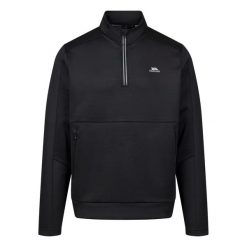 Męska Koszulka Z Długim Rękawem Jay Quarter Zip. Czarne szorty Trespass, m, bez wzorów, sportowe. Za 207.99 zł.
