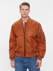 Calvin Klein Kurtka bomber Recycled Sateen Hero Bomber K10K109907 Brązowy Regular Fit. Brązowe kurtki CALVIN KLEIN, m, bez wzorów, z syntetyku, bez kaptura. Za 759.99 zł.