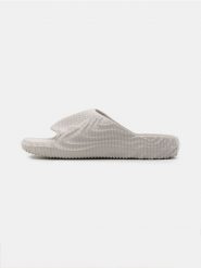 Klapki piankowe z falowaną fakturą - beżowy. Brązowe klapki Sinsay. Za 39.99 zł.