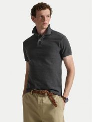 Polo Ralph Lauren Polo 710795080008 Szary Slim Fit. Szare koszulki polo Polo Ralph Lauren, m, bez wzorów, z bawełny, bez kołnierzyka, bez ramiączek. Za 599.99 zł.