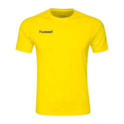 Jersey Hummel First Performance. Żółte bielizna termoaktywna Hummel, s, bez wzorów, z jersey, bez ramiączek, do piłki nożnej. Za 127.50 zł.